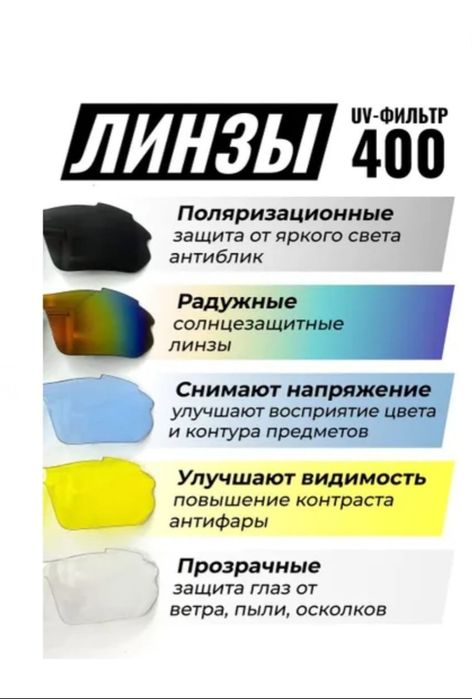Очки спортивные со сменными линзами