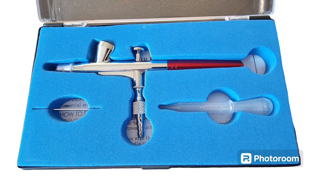 Аерограф двойнодействащ профи комплект