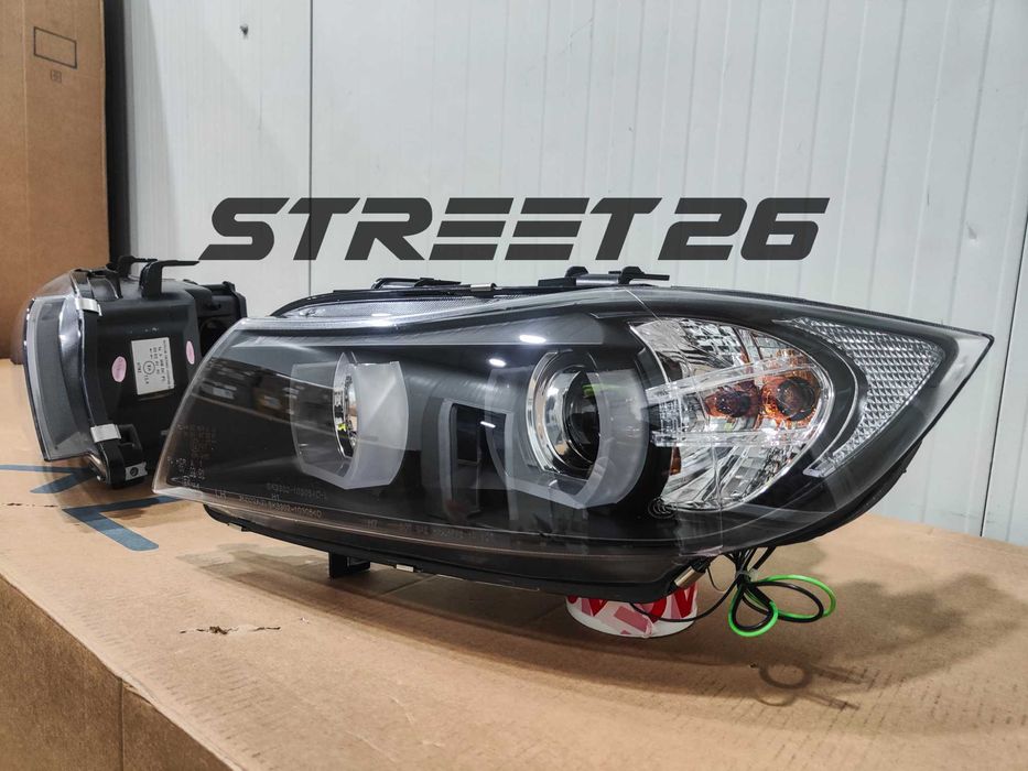 Faruri Xenon U-Led 3D BMW Seria 3 E90 E91 (2005-2008) Negru