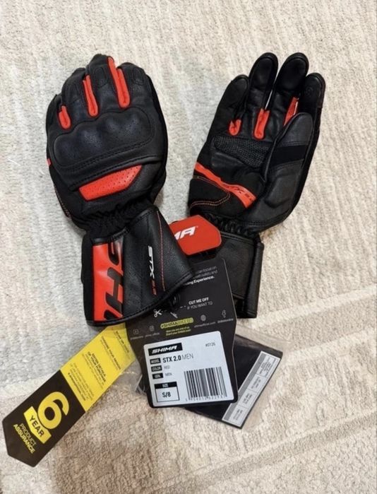 Mănuși moto men Shima STX 2.0 red S/8