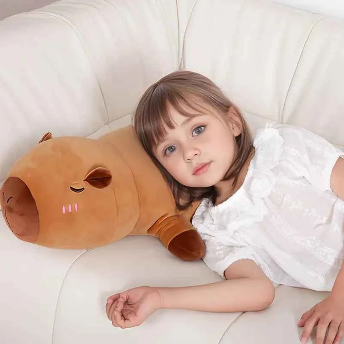 Плюшена играчка Възглавница Капибара 70см