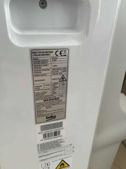 Aer Conditionat Portabil BEKO 12000BTU