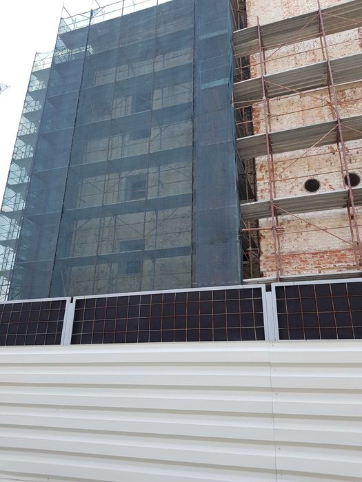 Plasa protecție pt construcții/șantiere/schele ( alb/verde)