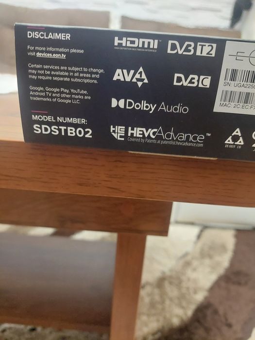 EON tv. box с телевизия