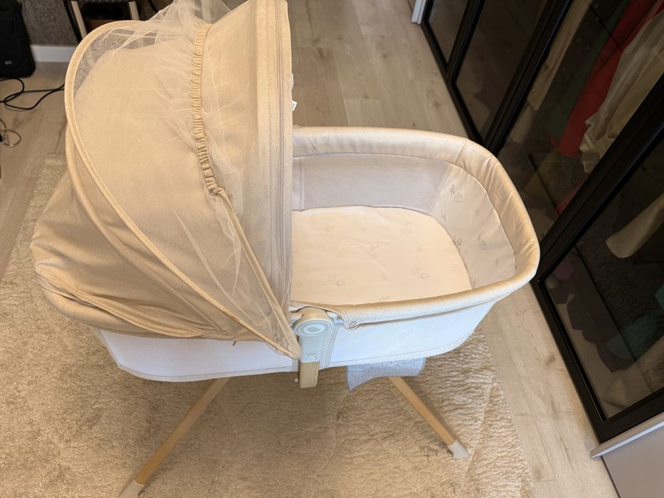 Vand Patut bebelus Lionelo cu Protectie Animale 0-9 kg, culoare beige