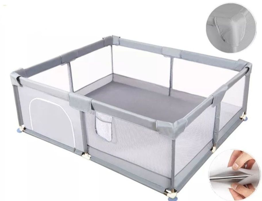 НОВА 150х150см Голяма детска кошара за игра за бебе/ ограда ВИСОК КЛАС