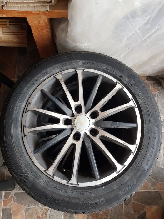 Jante aliaj Brock R16 + patru cauciucuri de vară Michelin 205/55R16