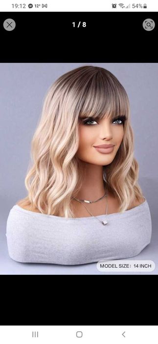 Нова руса перука ,на вълни,средна дължина