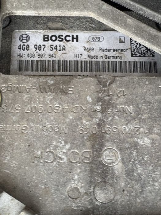 Audi A7 4G 2012 година Предна Броня с радар сензори и парктроници