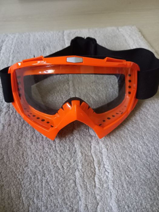 Casca bicicleta full face si ochelari transparenti MTB Silvis