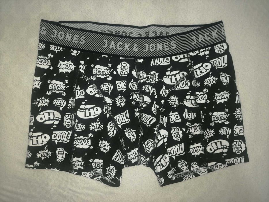 Нови мъжки боксерки Jack & Jones – размер M, 95% памук / 5% еластан