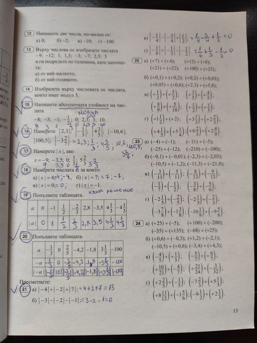 Книга за ученика по Математика 6 клас