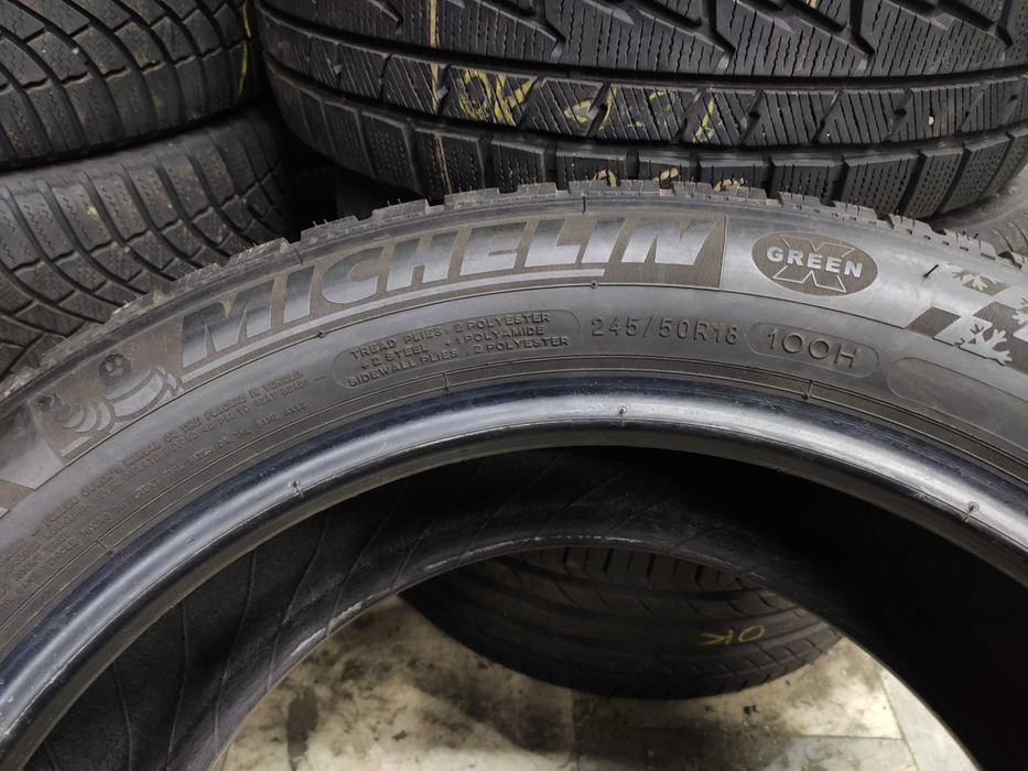 2бр Зимни Гуми 245 50 18 - Michelin Runflat - DOT 2021