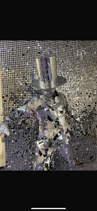 Аниматор,зеркальный костюм