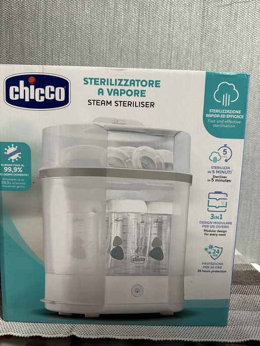 Sterilizator electric cu aburi 3 in 1 Chicco