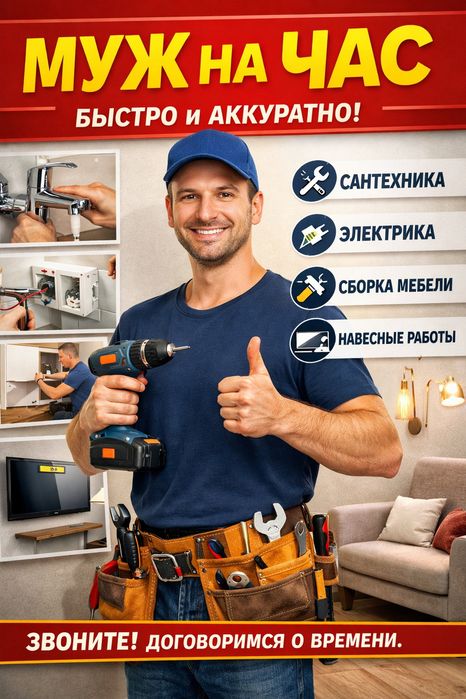 Муж на час | Мастер на дом | Мелкий ремонт