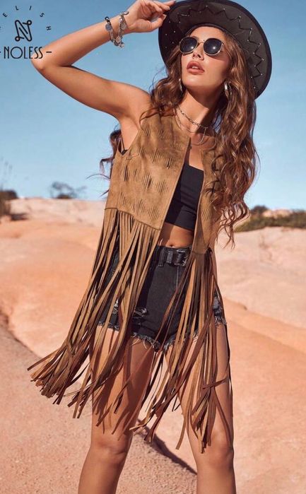 Каубойски винтидж секси елек