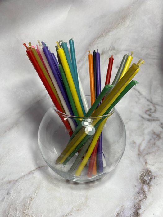 Свечи восковые тонкие