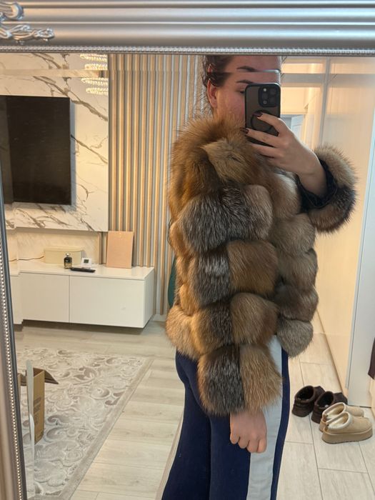Blană naturală de vulpe 4 bucăți