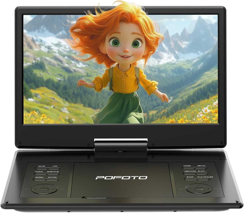 POFOTO 15.7" преносим DVD плейър
