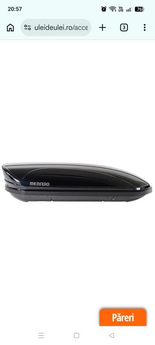 Cutie portbagaj auto MENABO 02350 Mania Black