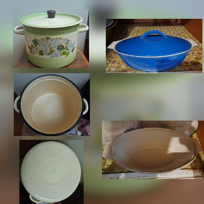 Кастрюля эмалированная