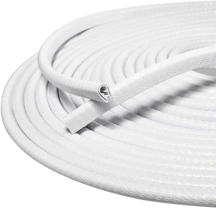 Предпазна декоративна лайсна/Протектор за врата 5 метра - Бяла