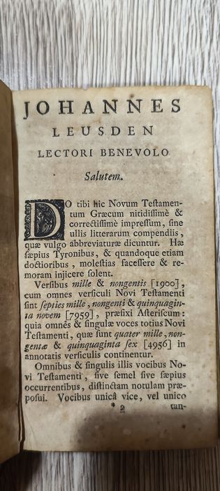 Рядък  Нов Завет на старогръцки език-1740г
