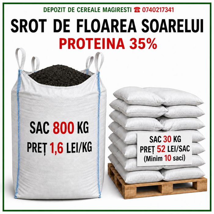 Srot de floarea soarelui Pb. 35%