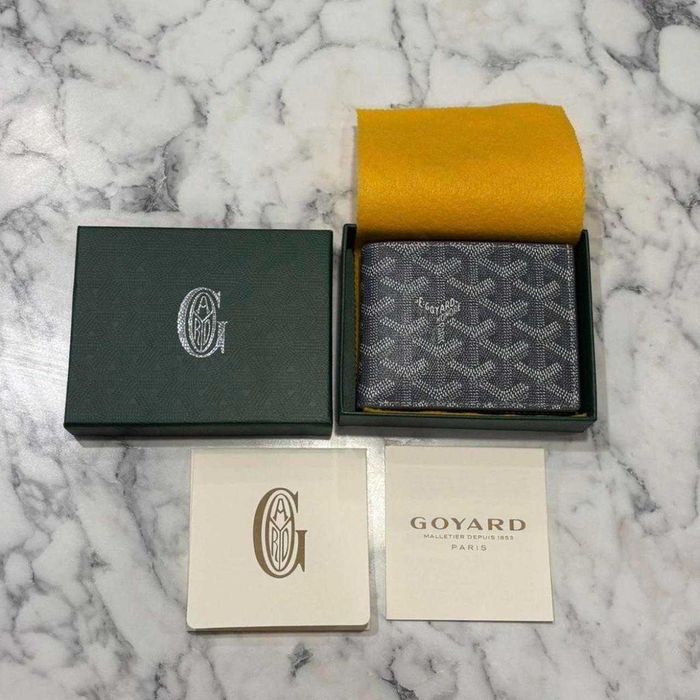 Portofel Goyard Victoire Negru, din Piele Texturată