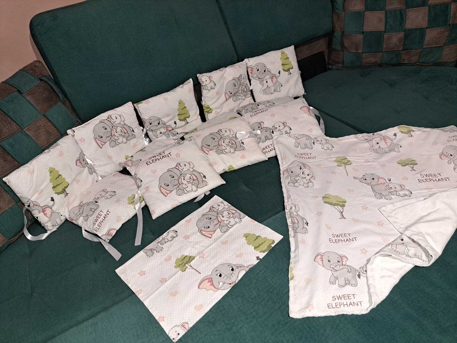 Детски комплект спално бельо да новородено за кошара 60/120