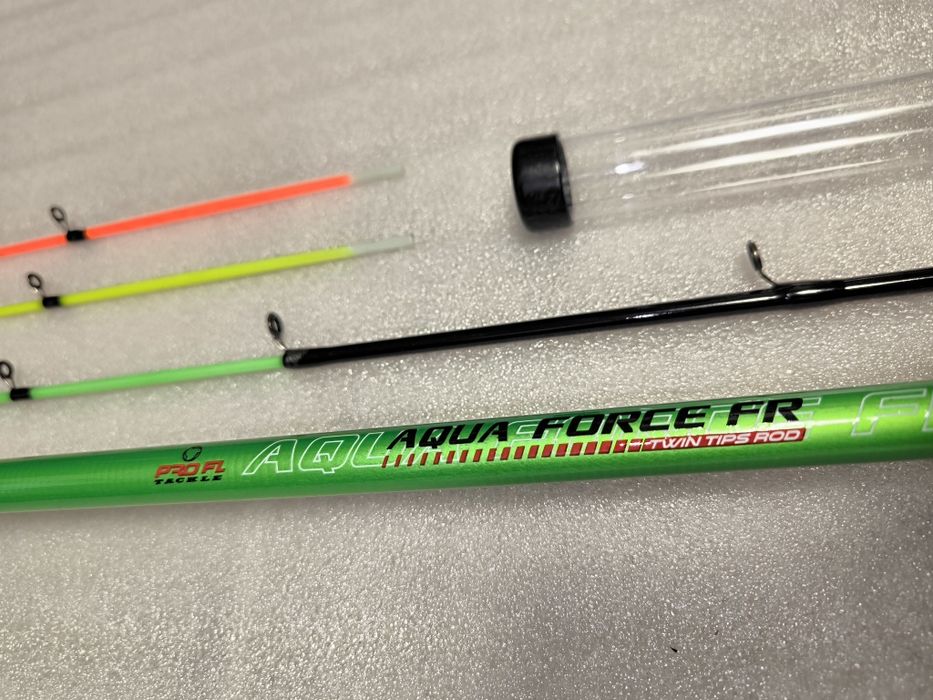 SET 2 Lansete Feeder Dunare FL AQUA FORCE 200g 3.00m + 2 Mulinete QC50