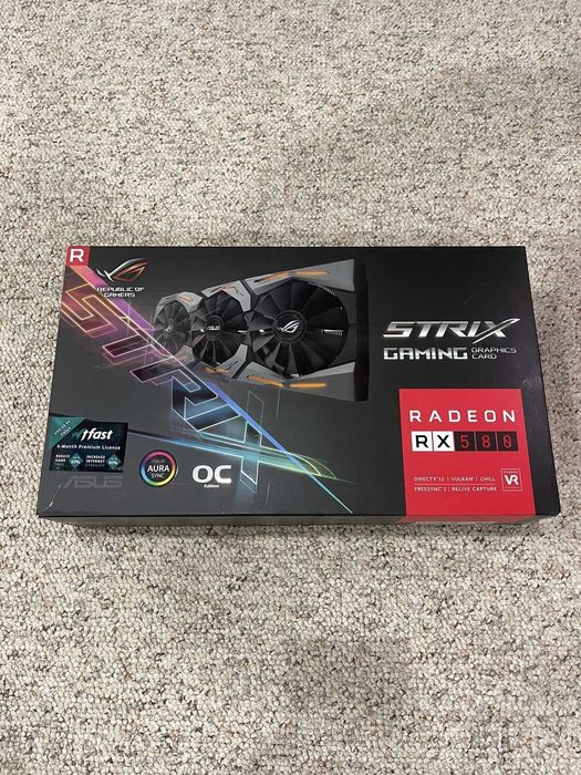 Видеокарта Amd Rx 580 8GB Asus Strix