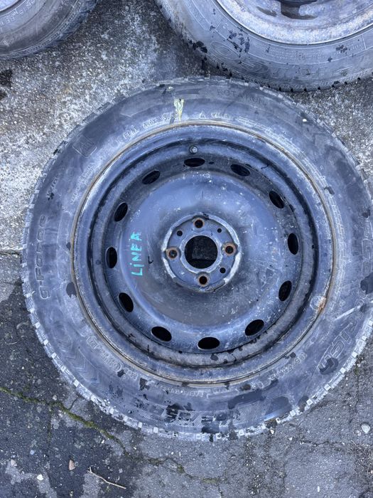 Set roti jante  anvelope iarna 185 65 R15 DOT 2022 Fiat Linea 4X98