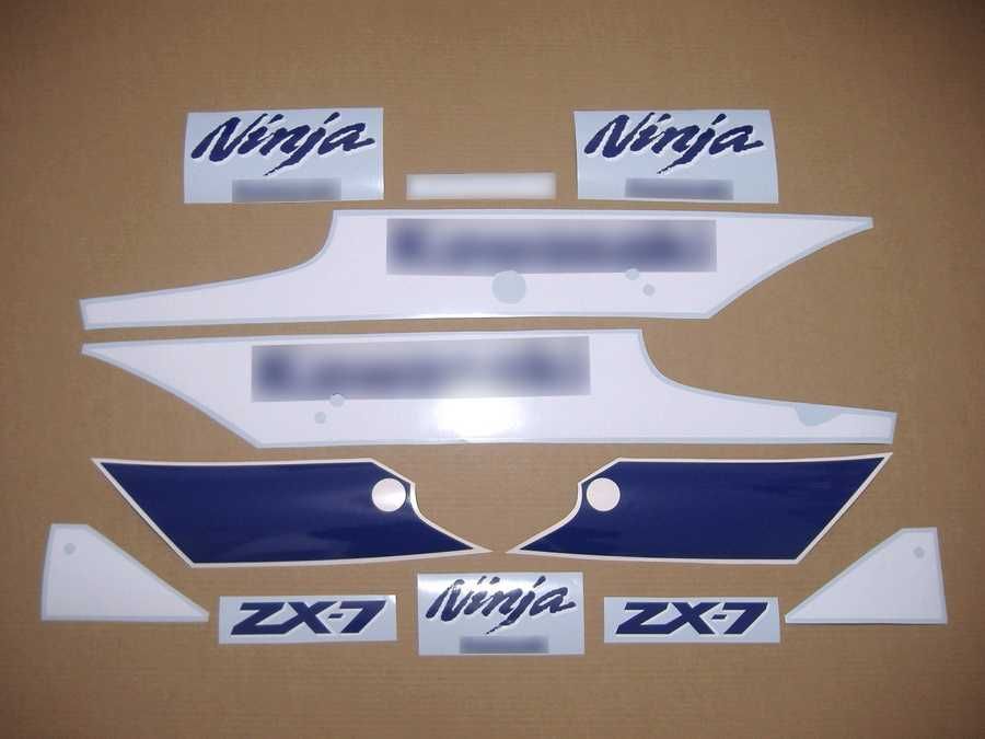 Стикери Kawasaki ZXR 750 1989г.-1994г. лепенки кавазаки зхр zx-7