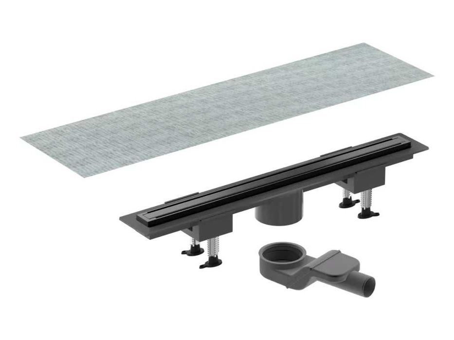 Rigola dus de lux 60 cm Bonomini 6825HC60S2 Gun Metal Grafit