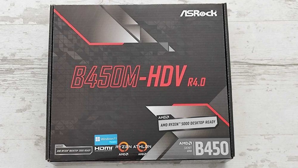 Процесор AMD Ryzen 7 5700X и дъно AsRock B450M HDV 4.0 AM4 (гаранционни)