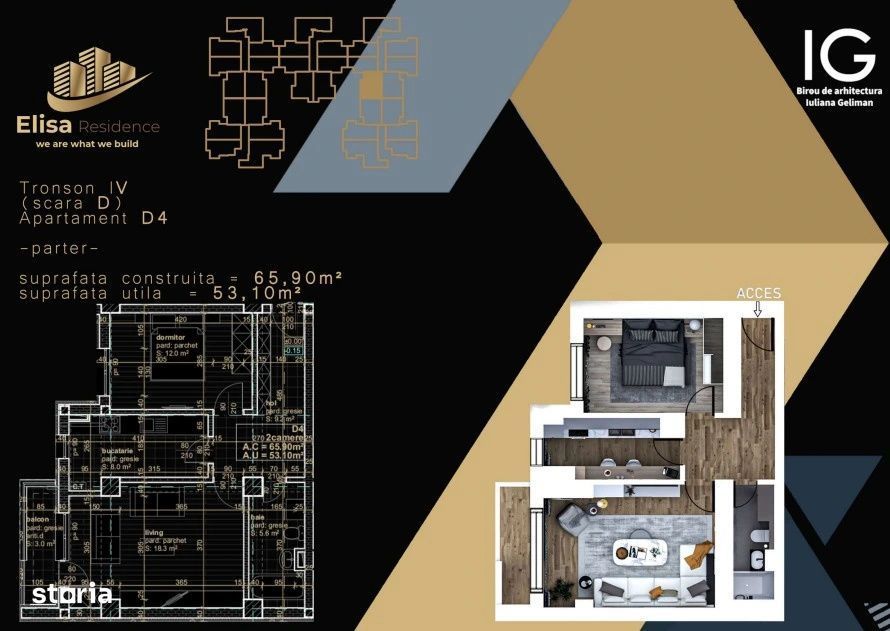 Apartament 2 camere ELISA RESIDENCE – locul in care viitorul tau pri
