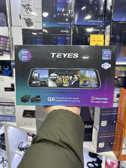 Регистратор Teyes 4k registrator 3kamerali
