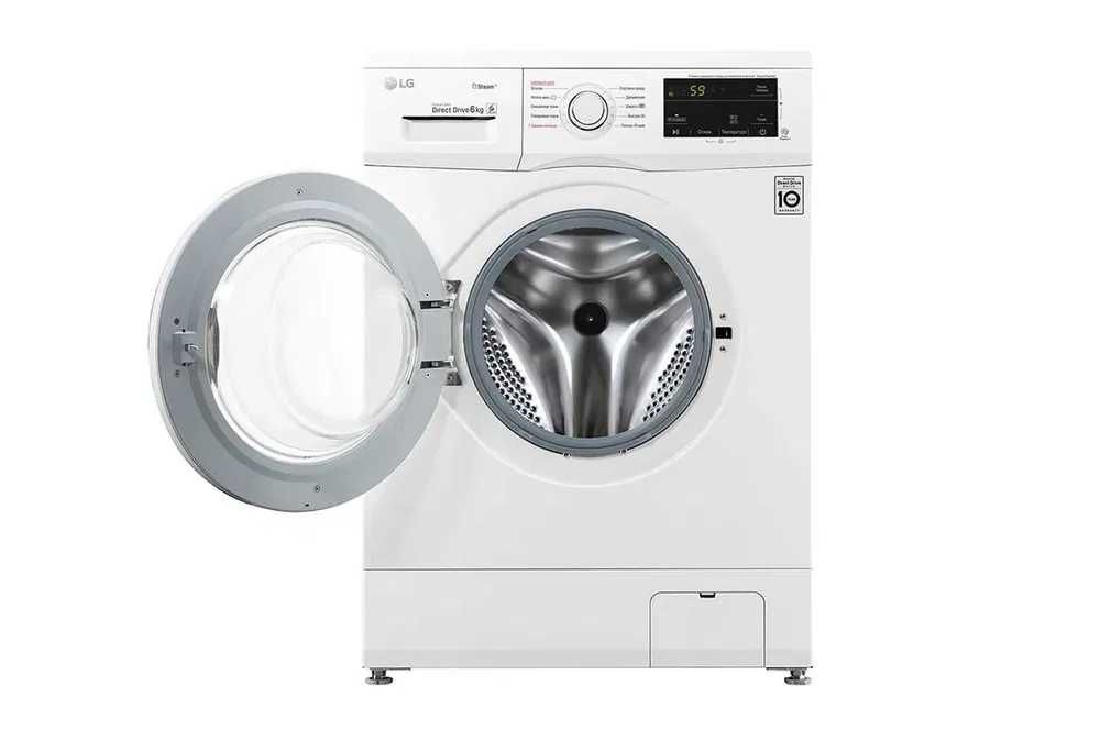 Стиральная машина LG F2J3NS0W с паром 6 Кг. Бесшумный 10 лет сервиса