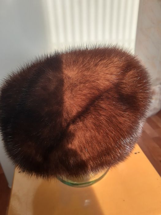 Шапка норковая высокая