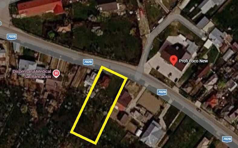 Casă bătrânească + teren 1.400 mp | Central Râncăciov | 22 m deschidere | 26.000 €