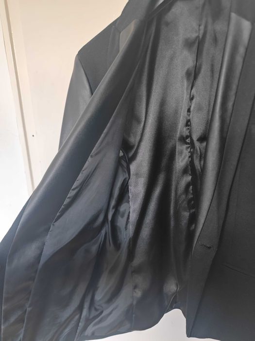 Мъжко Сако Zara размер M 38 / Блейзър с кожени ръкави / Вталенa кройка сако Zara Man