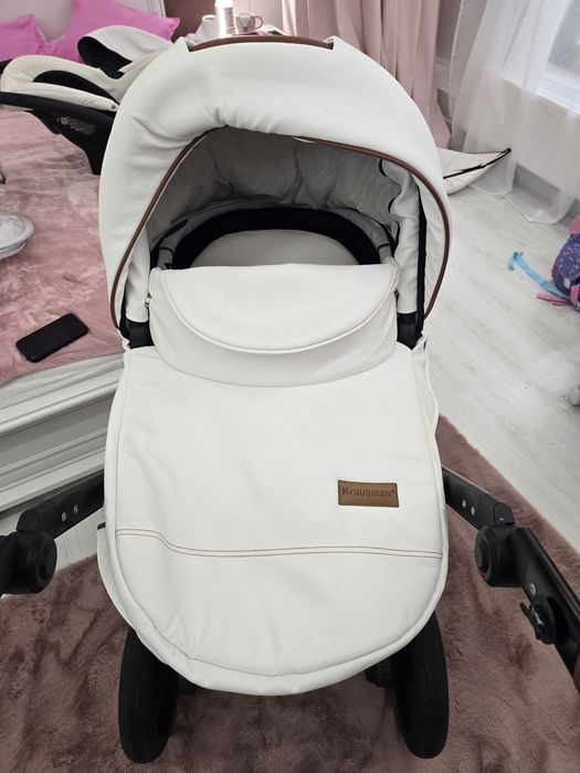 Carucior krausman 3 in 1 topaz lux alb