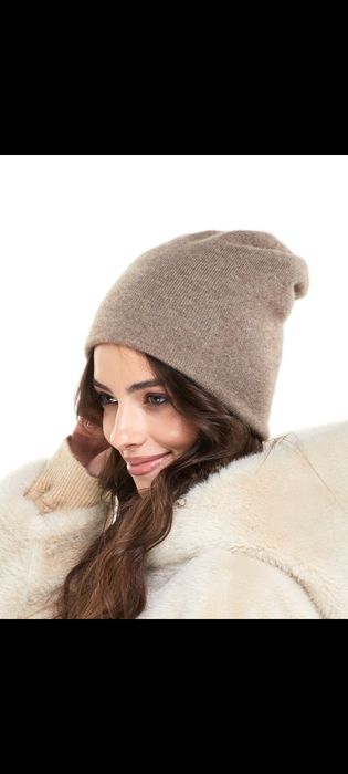 Шапка кашемир Латте цвет