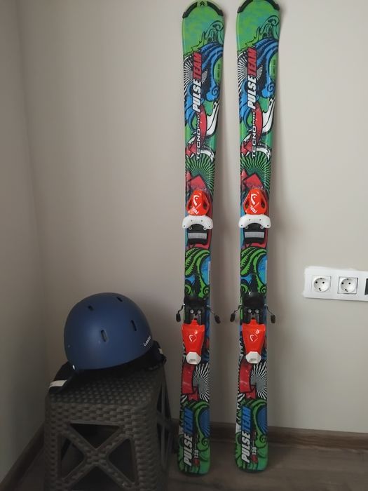 Детски ски 130. ELAN (PulseTeam / Tecno pro)+ каска и щеки + подарък