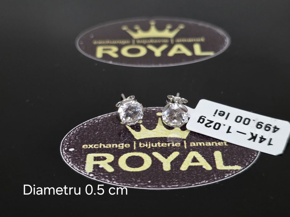 Bijuteria Royal: Cercei aur 14k/1.02 gr