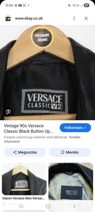 Haină damă din piele naturală, Versace ( S/ M)