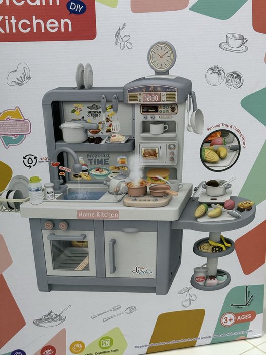 ДЕТСКАЯ КУХНЯ 98х108х35.5 см Качество очень хороше Castle Toys uz