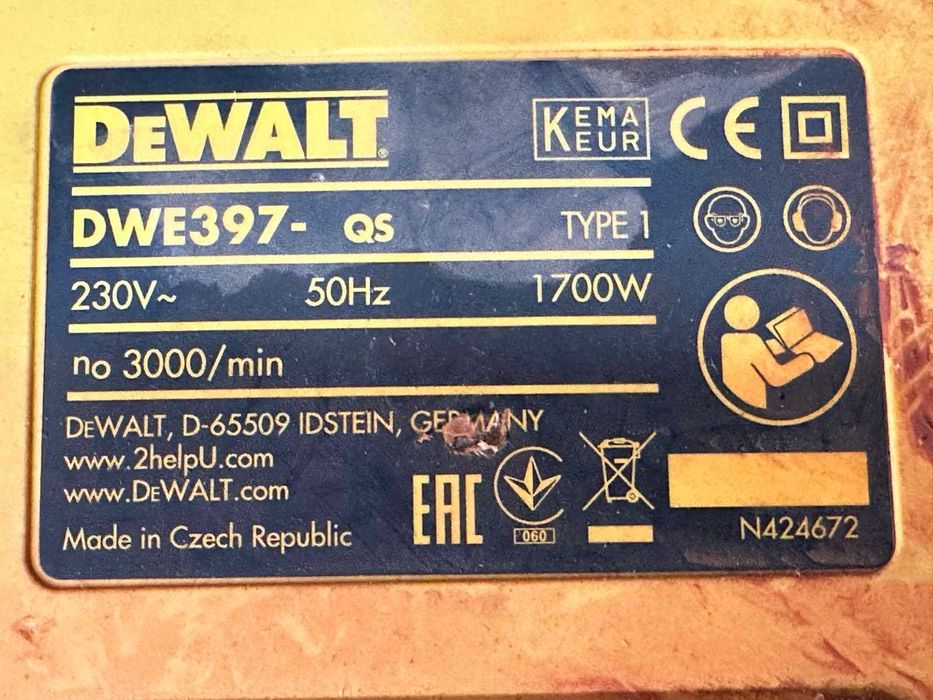 Eлектрически трион за рязане на тухли тип Алигатор Dewalt DWE397-QS